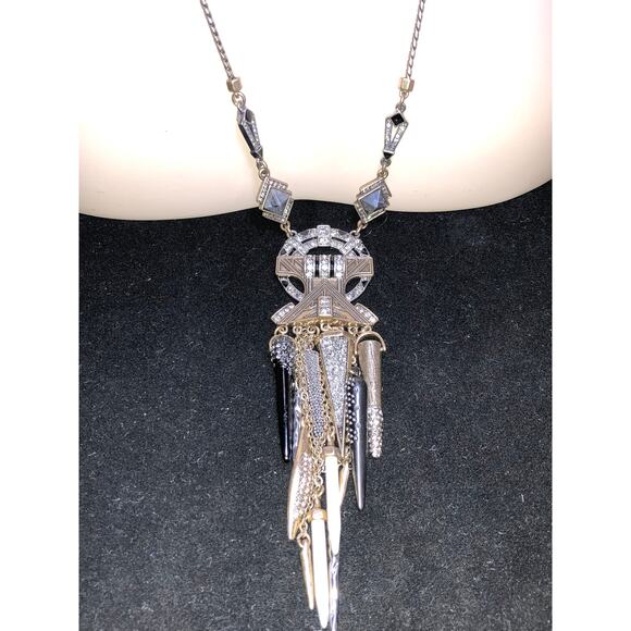 CHLOE + ISABEL noir deco warrior statement necklace - N103 - Picture 1 of 6